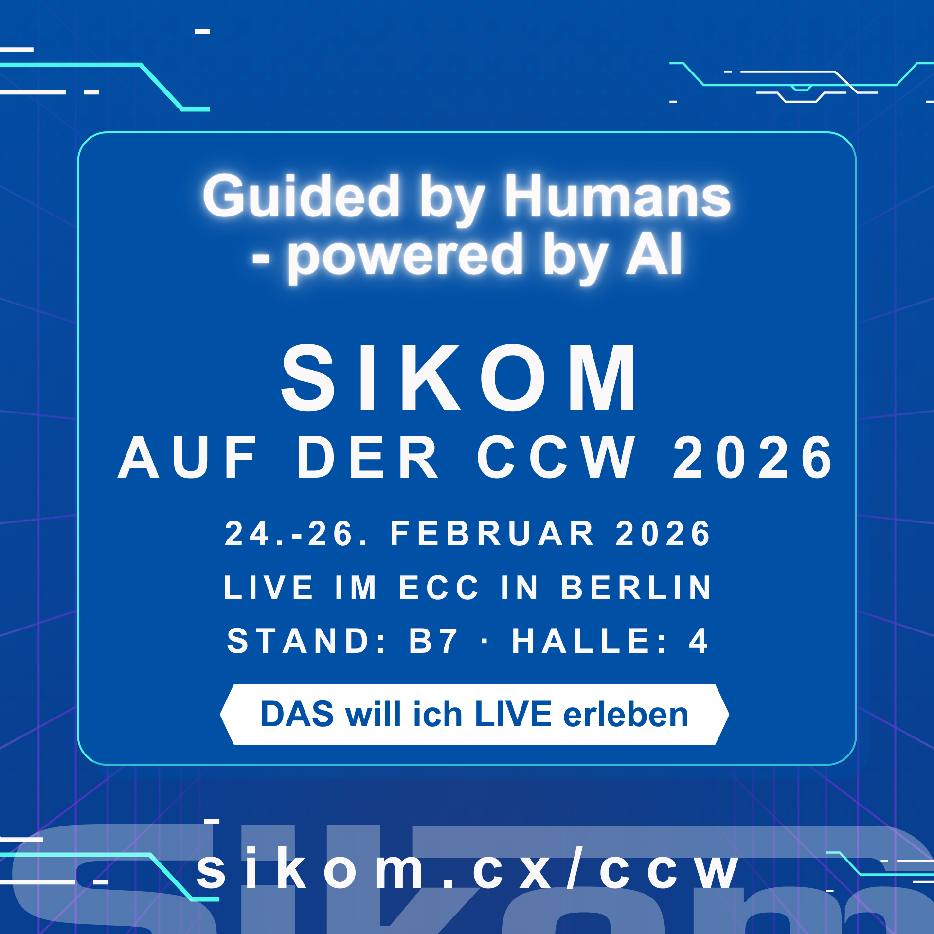 CCW 2026 – Sikom AgentOne live in Berlin